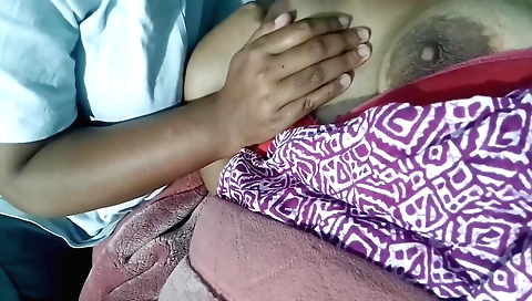 Cute brunette girl gets on top of her handsome boyfriend