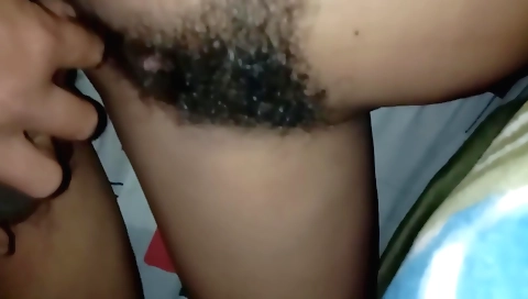 Amateur girl has hairy pussy penetrated by her stepbrother