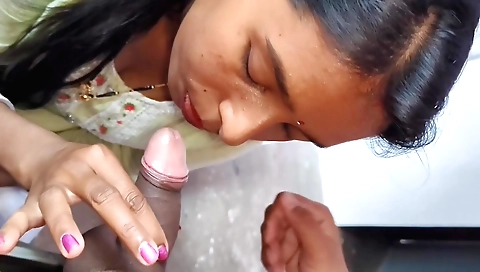 Indian babe sucking my cock and getting my cunny fucked