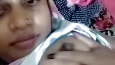 Village Girl Showing Her Boobs And Fondling For Bf