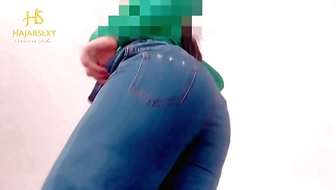 Beautiful brunette takes off her lingerie to have fun