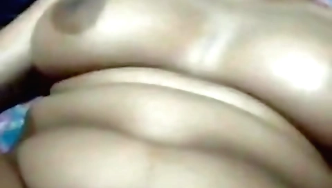 Indian brunette and her neighbor have sex in the backyard