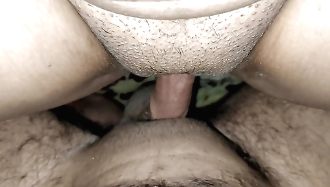 Brunette and her lover get nailed on a couch (pov)