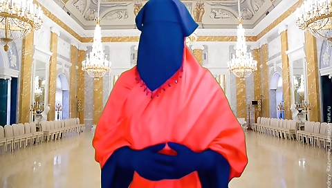 Sexy female with big tits and a sexy body takes a hot shower