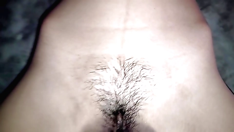 Indian teen stepsister with hairy pussy 1st time in POV video