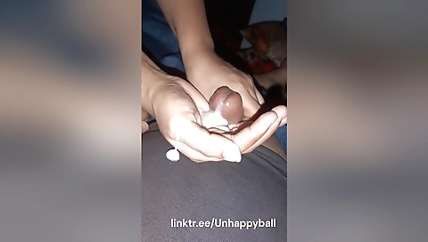 Amatious brunette gets her asshole pounded by a guy