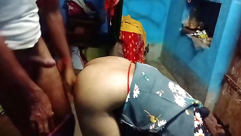 Brunette chick takes her tail and handjob for a while