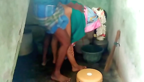 Indian auntly gives husband a blowjob and then rides him