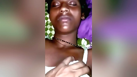 Slutty brunette fucks her man on the couch in amateur