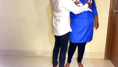 Hot brunette in the porn film getting her ass and tits touched on