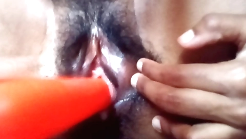 Amateur Indian girl rides a vibrator and masturbates