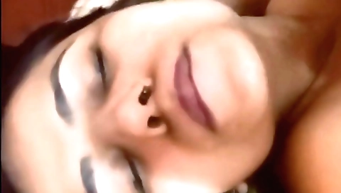 Sexy naked girl is getting penetrated by a big shaft