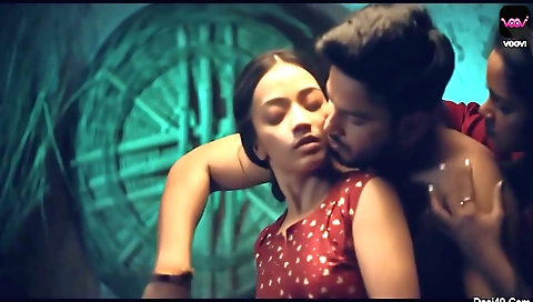 A beautiful brunette milf is getting fucked in her mouth