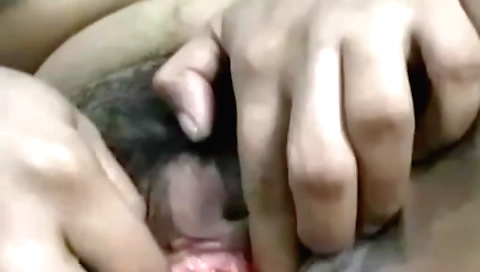 Indian brunette fingered and fingered after farting