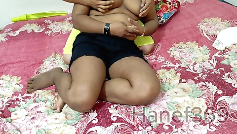 Indian brunette with a hot face gets naked and fucked