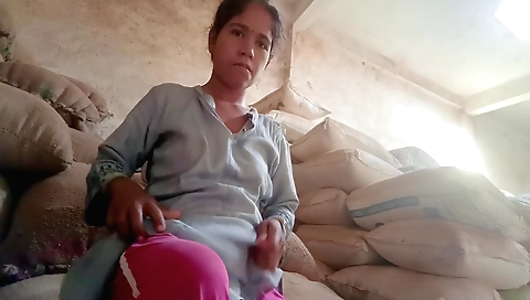 Indian teen girl with big tits is doing it on the couch