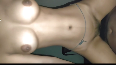 Indian amateur with hairy pussy riding on her hubby