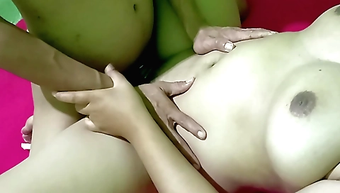 Indian girl in red dress and stockings is really hot