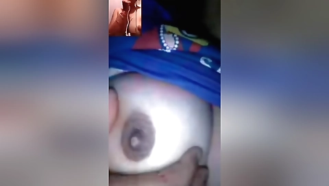 Indian chick with big boobs shows her pussy on cam