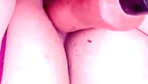 Indian amateur big booty milf getting fucked by a big dildo