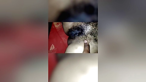 hairy girl going to be penetrated in a hot fetish scene