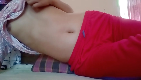 Amateur naked video with naked slut 18+ in her room