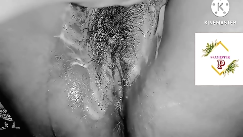 Busty girl takes off lingerie and lets the man suck her twat