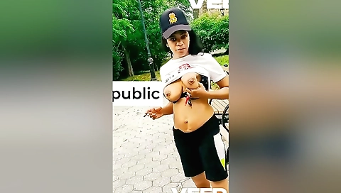 Indian girl with sexy body takes a break from her job