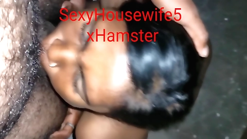 Bhabhi with a nice hairy pussy and ass getting facial