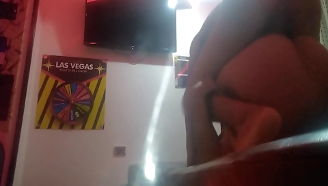 Indian mature has big dick and big ass in front of webcam