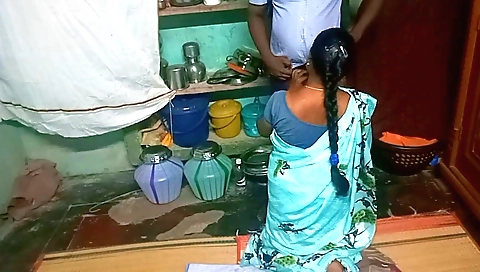 Indian brunette 18+ milf has fun with a big pecker