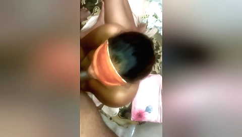 Indian amateur brunette sucks and gets deep throated