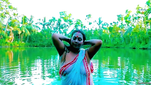 Trishna 3 in her favorite outfit on her bed and she is smiling