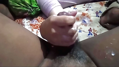 Indian maid gets her big dick fucked in the kitchen