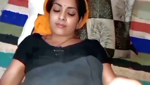 Amateur brunette girl with a cute face and long hair