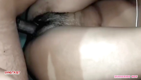 Indian girl with a hairy pussy enjoys riding a dick