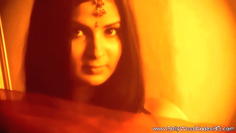 Indian girl is making herself feel good in her bedroom