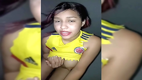 Hot brunette with a nice face fucked in the amateur porn video