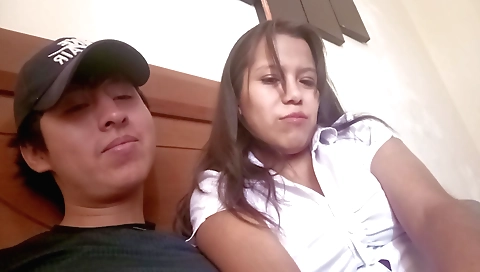 Amateur brunette secretary gets horny and gets horny