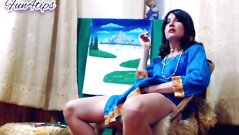 Porn video of amateur teen taking a blowjob on cam