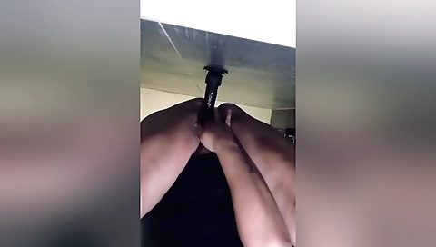 Indian girlfriend is very hot and likes to plug herself