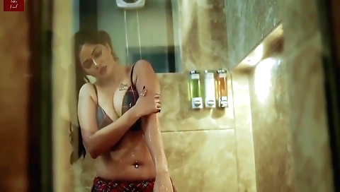 Horny brunette teen with big tits likes to be alone