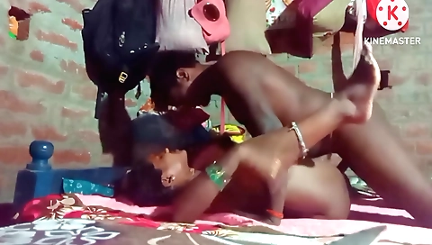 Indian teen 18+ with a cute body gets fucked by her step sister