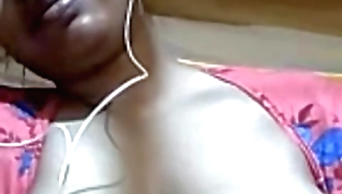 Busty brunette with round boobs enjoys solo webcam sex