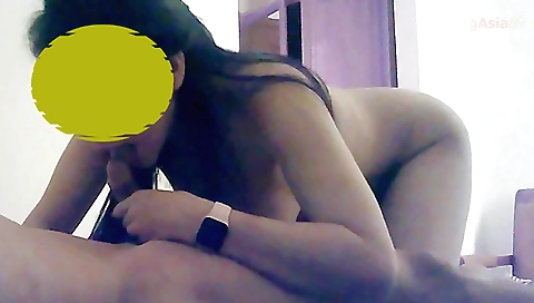 Busty amateur brunette is getting banged in a webcam video